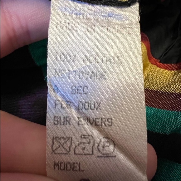 Vintage retro multicolour skirt - Picture 4 of 5